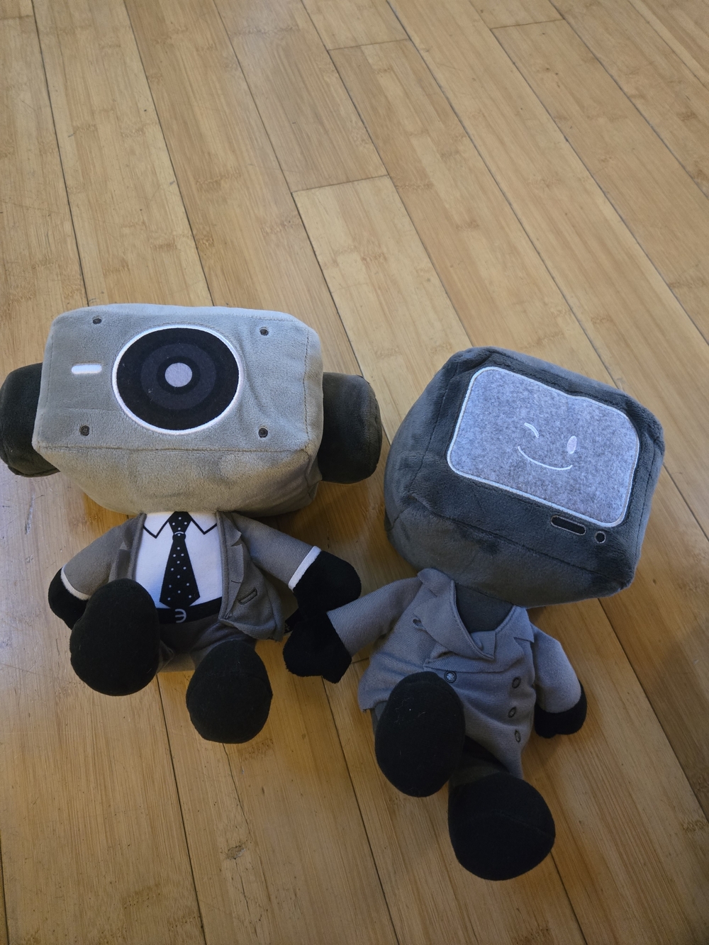 Skibidi Toilet Set Of 2 Medium Sized Plush Toys Stuffies Speaker Man TV Man